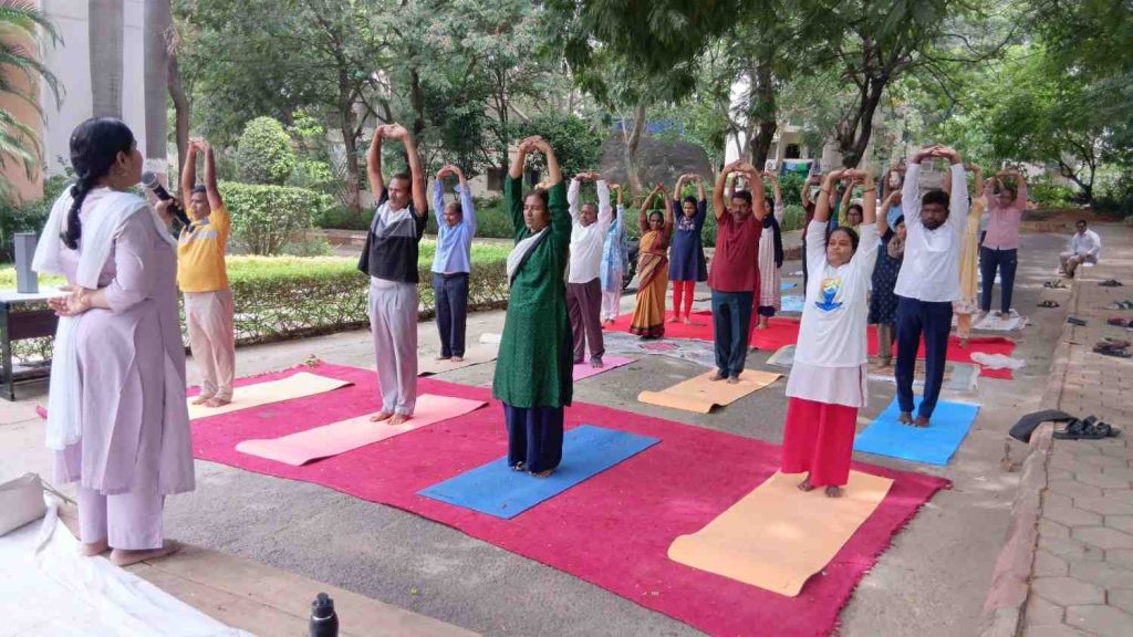 International Day of Yoga at Centre for Economic and Social Studies, Hyderbad