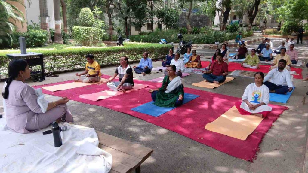International Day of Yoga at Centre for Economic and Social Studies, Hyderbad
