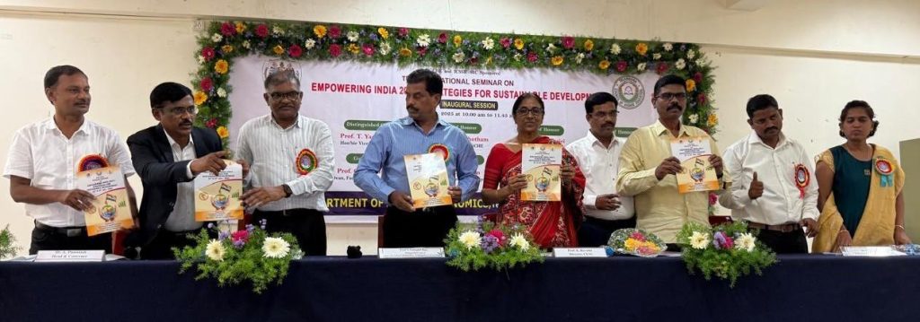 National Seminar at Telangana University, Prof. E. Revathi delivered the keynote address in the seminar