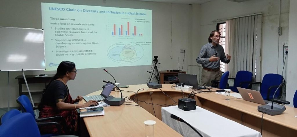 Dr. Ismael Rafols Garcia Talk at Centre for Economic and Social Studies, Hyderabad