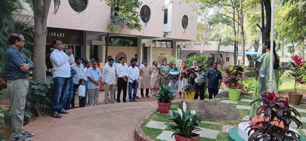 77th Republic Day Celebrations: National Flag Unfurled by Prof. E. Revathi, Director, CESS