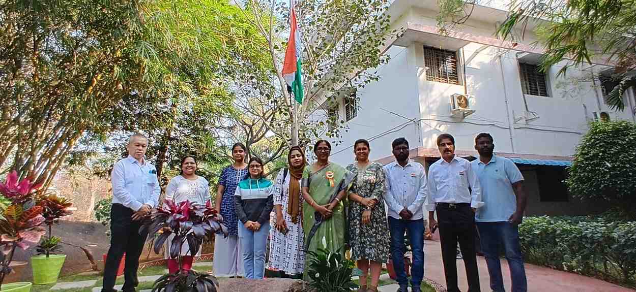 77th Republic Day Celebrations: National Flag Unfurled by Prof. E. Revathi, Director, CESS
